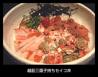 越前三国子持ちセイコ丼 4,500円
